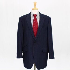 Coppley 45L Navy Stripe Two Button Sport Coat Blazer Jacket O785